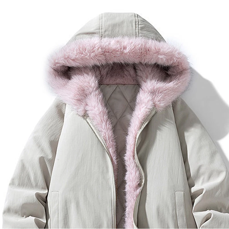 الأزياء أفخم الربط سترة قطن المرأة الخريف الشتاء عارضة مقنعين سميكة الدافئة معطف القطن الذكور ملابس خارجية فضفاضة