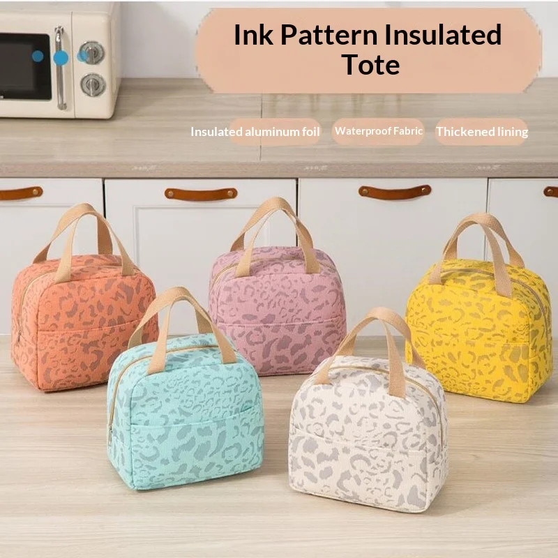 

Portable Thermal Insulated Lunch Bag Bento Tote for Office School Outdoor Travel Picnic Cooler Bag