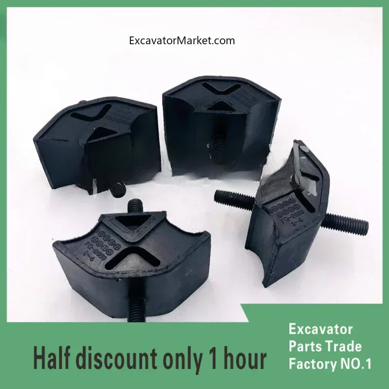 

Excavator Accessories Excavator Accessories Kubota U20 30-5 Engine Foot Pad Shock-absorbing Rubber Machine Foot Pad