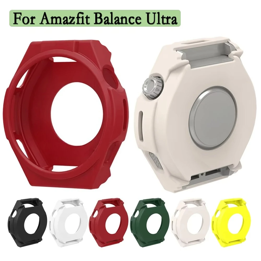Soft Silicone Case For Amazfit Balance Ultra Watch Shell Protective Cover Bracelet Super Light Watch Decoration