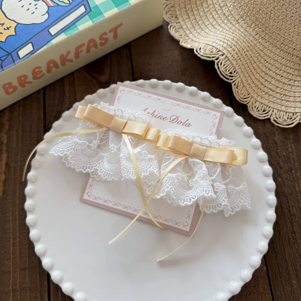 2 قطعة مشبك شعر فتاة رائعة مجموعة الحلو مقوس دانتيل لطيف موضة مشبك شعر لوليتا الأطفال إكسسوارات الشعر مشبك شعر