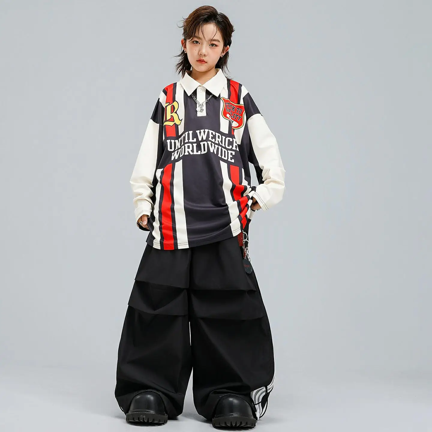 

Детская уличная одежда для мальчиков и девочек, свободная спортивная одежда в стиле хип-хоп, комплекты футболок и брюк, детская футболка, брюки, спортивный костюм, костюм