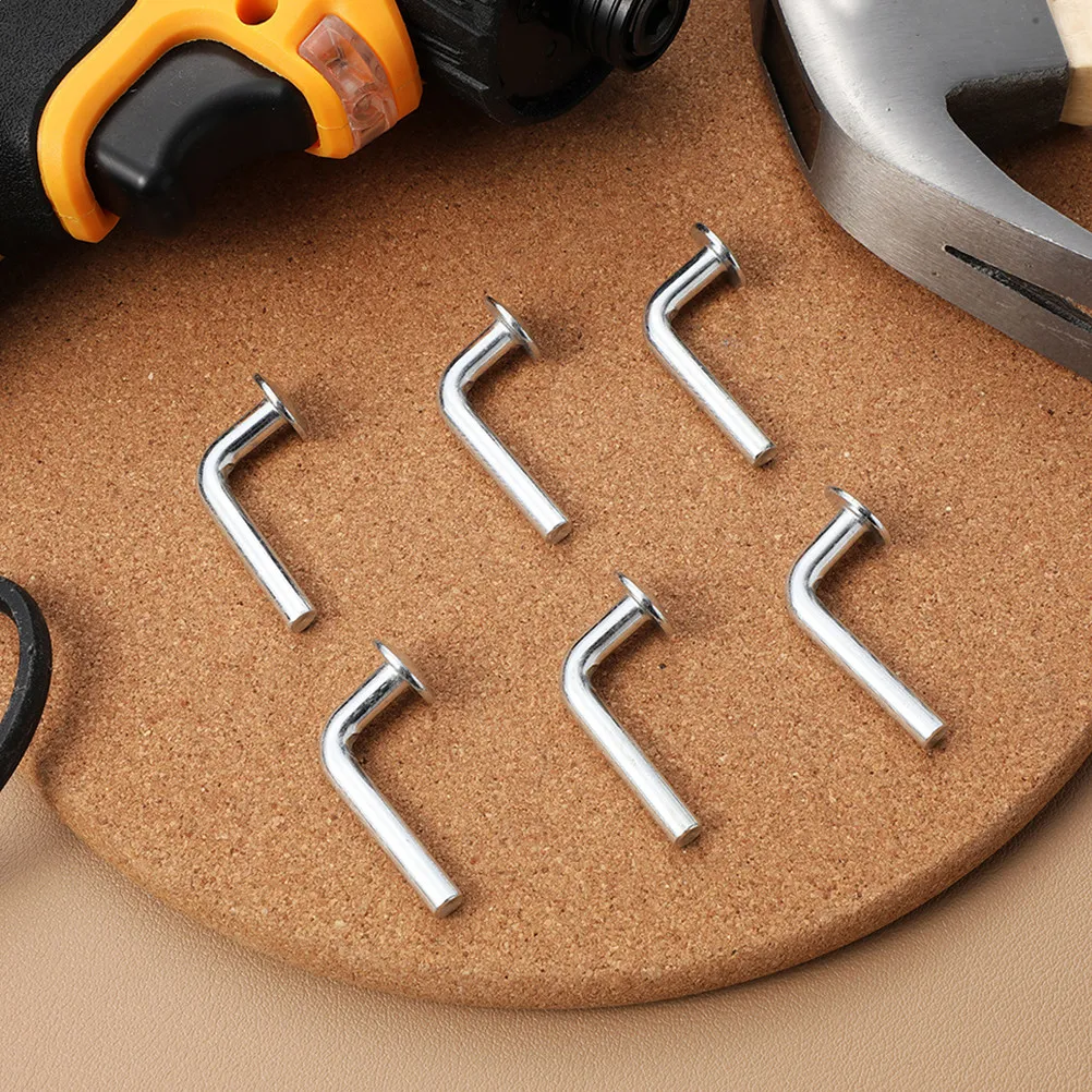 80Pcs L-Shaped Galvanized Drop Pin M5x48mm Pallet Racking Safety Bolt Rack and Shelving Fastener Industrial Storage Hardware view 2