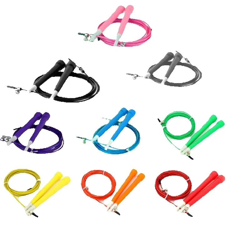 100pcs Adjustable Crossfit Ultra Adjustable Speed Cable Jump Ropes Steel Wire Children Products Party Gift Wholesale