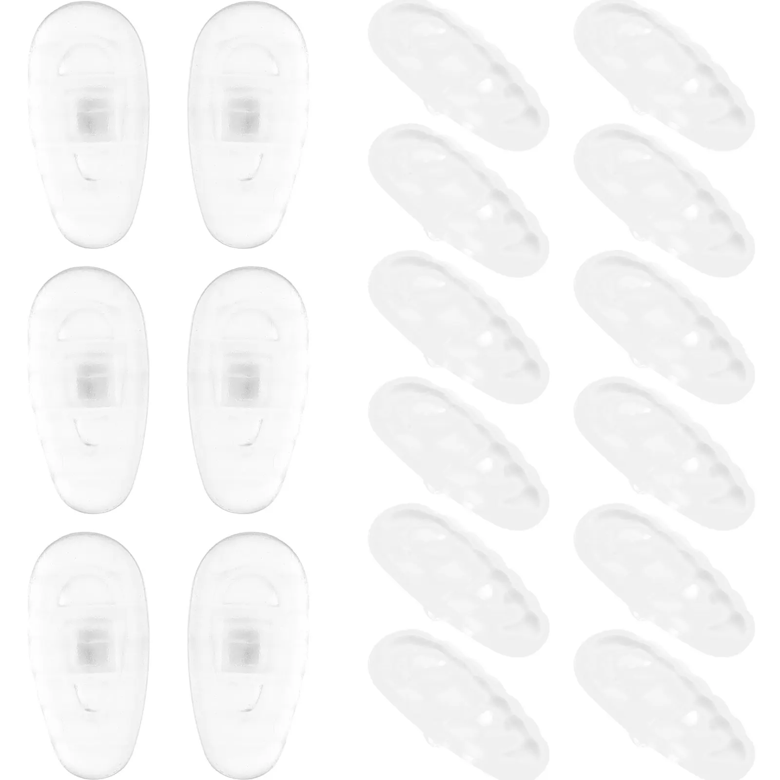 20 Pairs Glasses Replacement Nose Pads for Eyeglasses Cushions Antislip Transparent