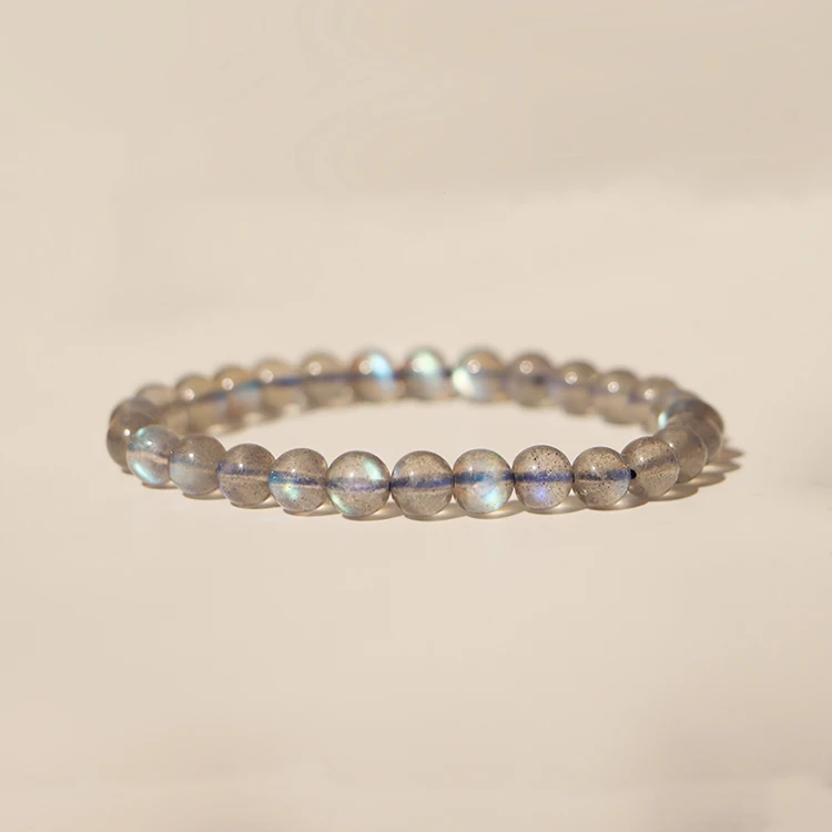 

Natural Labradorite Bracelet 7A Grade Labradorite Mysterious Moonlight Effect Full Blue Light Collection Gift From Nature