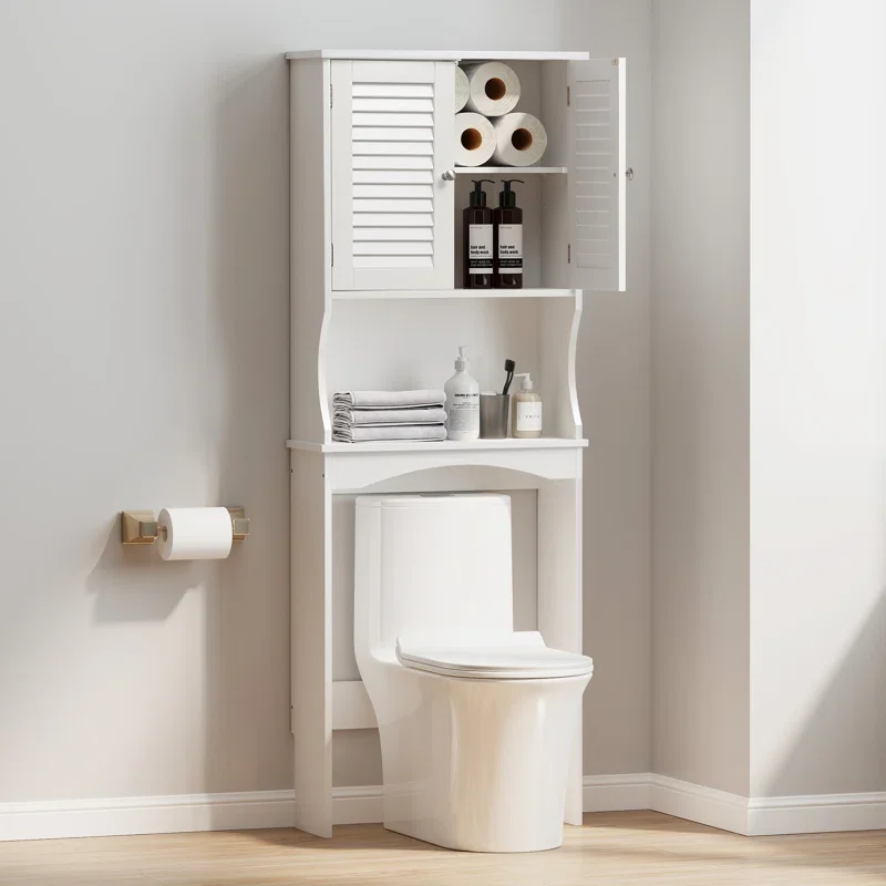 Großhandel Holz Badezimmer Möbel Space Saver Storage Organizer Regal Und Toilette Badezimmer Möbel Schrank