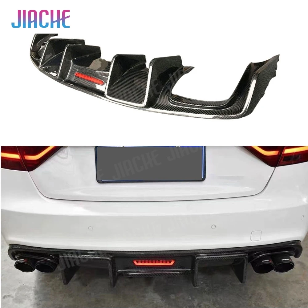 

Carbon Fiber Front Rear Bumper Lip Diffuser Spoiler for Audi A5 Sline S5 2013-2016 Not Standard With Light FRP body kits