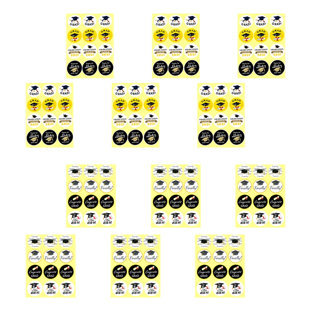 

144pcs Sticker Present Sticker Gift Bag Party Favor Labels Candy Biscuit Notebook Cards Decor Student Stickers