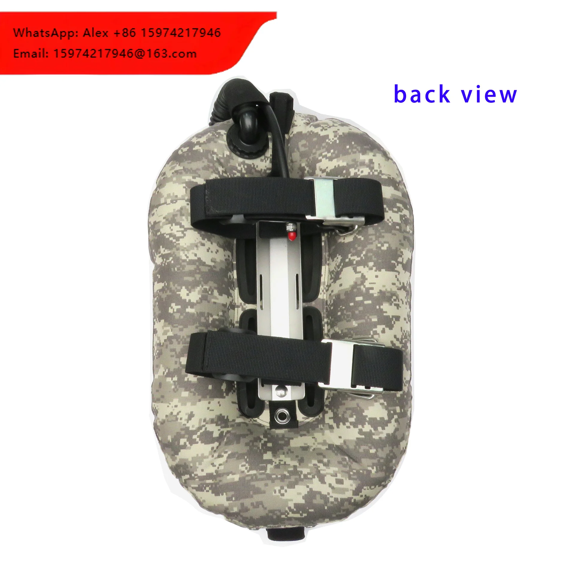 OSR SPORTS Scuba Tech Diving BCD Single Tank 30LBS Donut Hard Harness Backmount Nylon DT-30