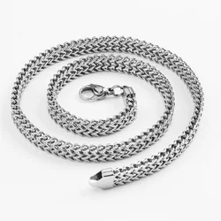 New 316L Stainless Steel Personality Thick Keel Chain Necklace Bracelet Kpop Jewelry