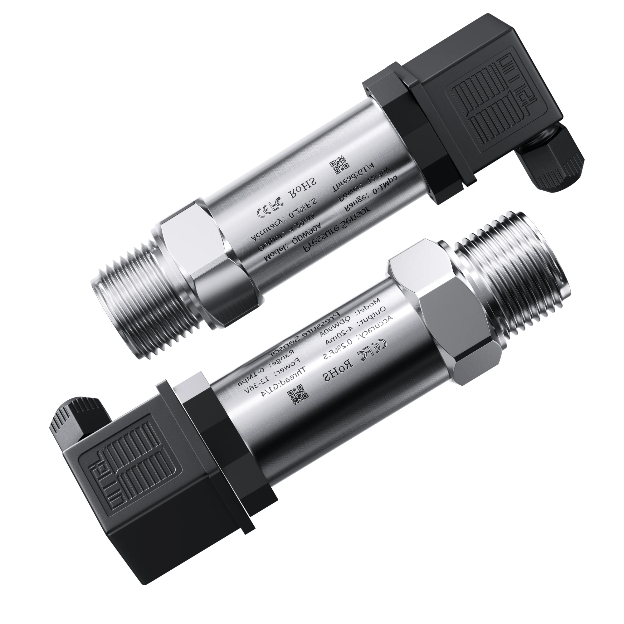 Trasmettitore di pressione aria gas combustibile acqua olio G1/4 12-36V 4-20mA RS485 0-600bar sensore trasduttore di pressione in acciaio inossidabile