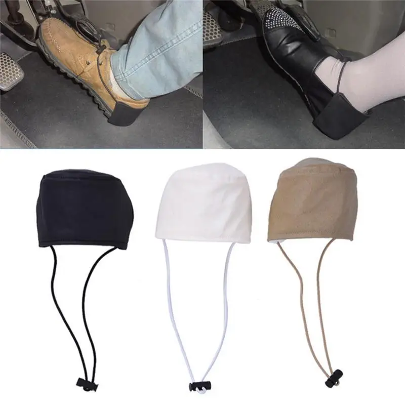 Driving Shoe Heel Protector Unisex Wearproof Shoe Heel Protection Tool With Bungee Cord Reusable Shoes Heel Cover Mat For Flats