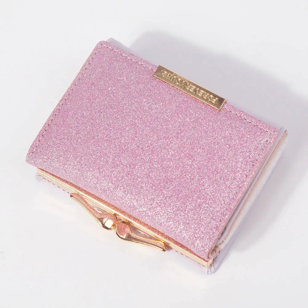 Women's Wallet Sequins Fashion Design Ladies Wallets PU Leather Female Short Money Purses With Coin Pocket wallet women carteira