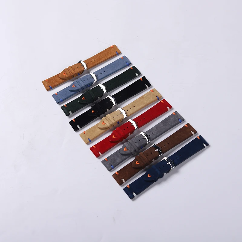 Watchband Colorblock Stitching Strap 20mm 22mm Universal Watch Strap For Samsung UTHAI G30 Huawei Smart Watch
