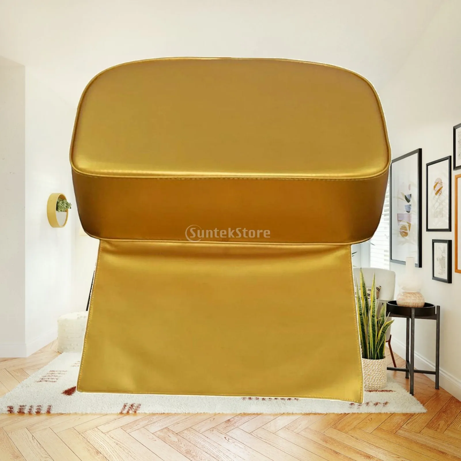 Salon Booster Seat for Young Clients Easy Clean PU Leather Salon Chair Accessory for Professional Hairdresser Tools