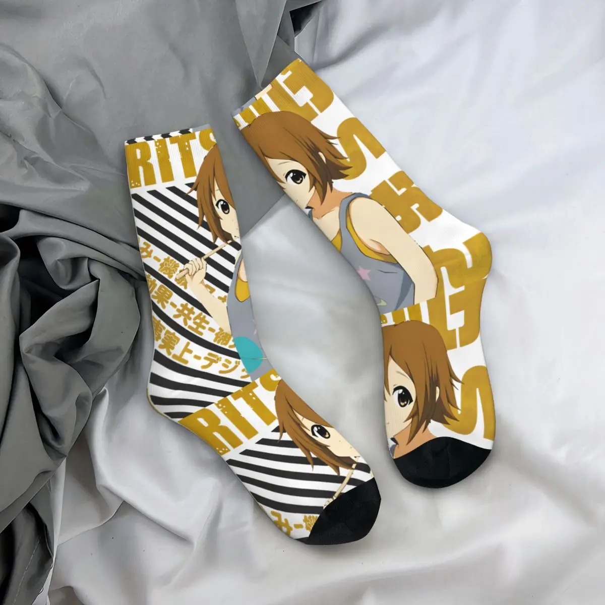 K-ON ritsu tainaka Herren socken Retro Harajuku K-ON Street Style Neuheit Muster Crew Socke