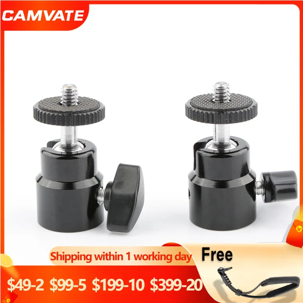 CAMVATE Mini Ball Head Adapter 1/4