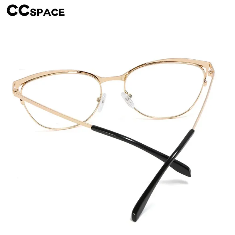 48157 Plastic Titanium Metal Glasses Frames Cat Eye Ultralight Men Women Optical Fashion Computer Glasses