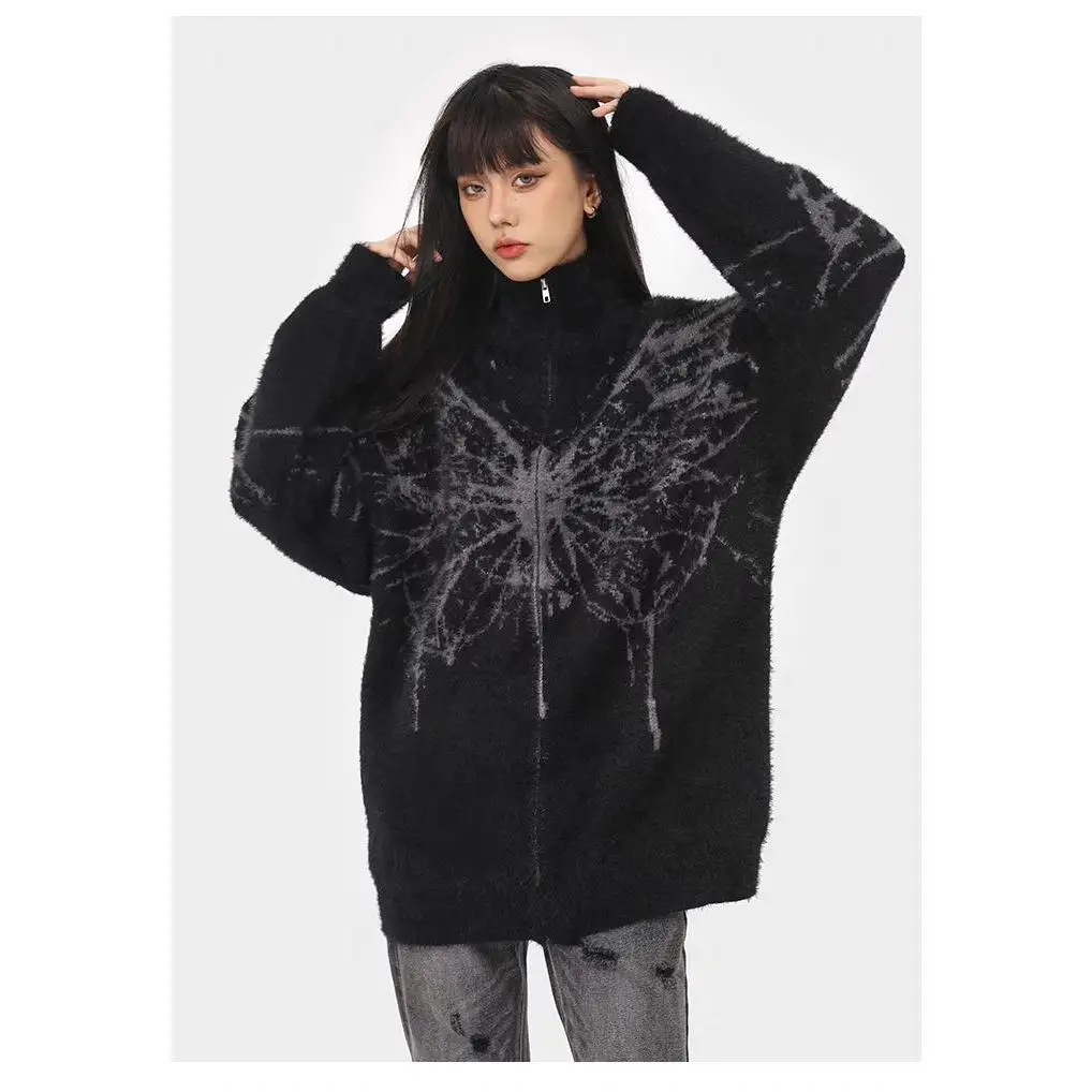 

Осень-зима, вязаный свитер с v-образным вырезом, кардиган, мужская цветная повседневная верхняя одежда, свободная посадка, длинный свек, термополиэстер