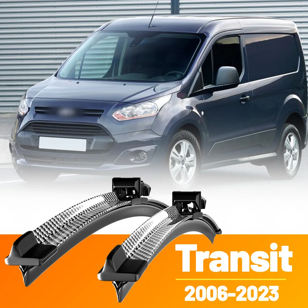 2 uds limpiaparabrisas delantero limpiaparabrisas de fibra de carbono para Ford Transit Connect Tourneo Custom Courier 2006-2023 2012