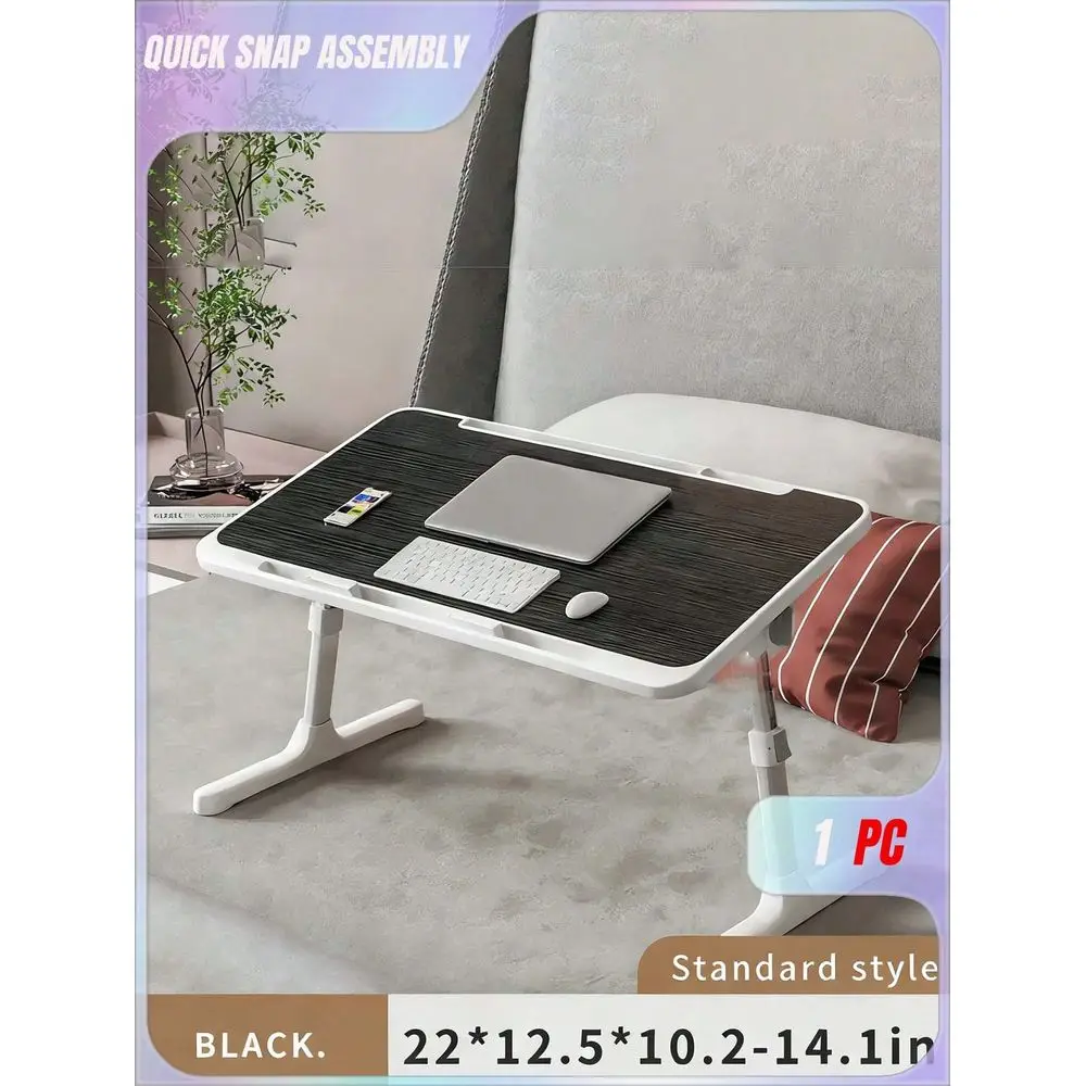 

Portable Folding Bedside Table, Height Adjustable, Easy To Use As Study Desk, Notebook Laptop Desk