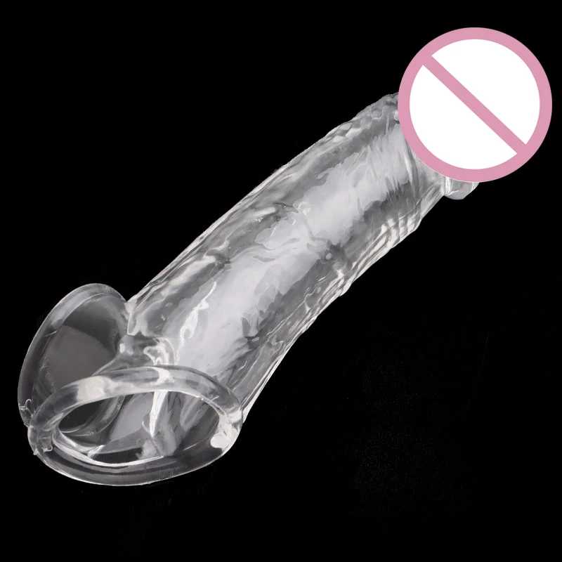 Manga de estimulación Granular para agrandar el pene, anillos de extensión de pene, retraso de la eyaculación, Bdsm, juguete erótico en pareja, productos para adultos