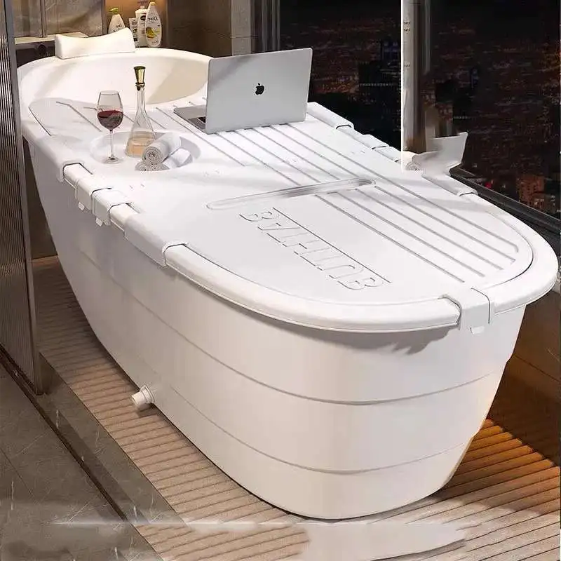 

Foldable adult bathroom bathtub plastic white sturdy bucket Foldable bathtub legs Baignoire Foldable adult furniture