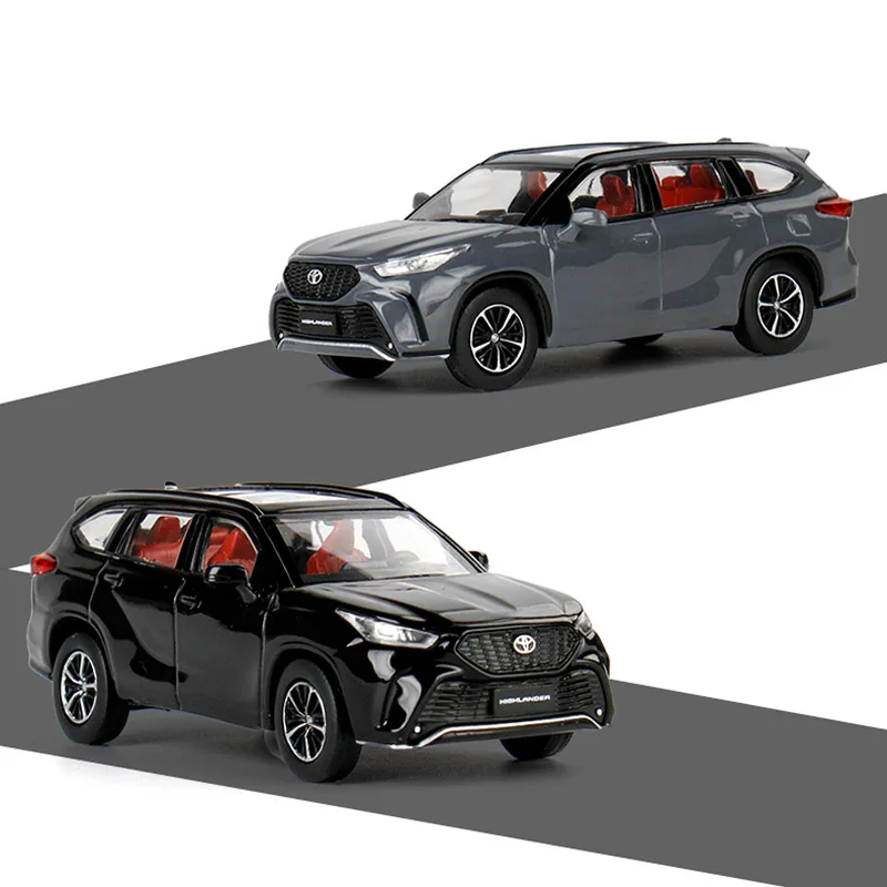 Diecast 1:64 Scale Highlander XSE Simulation Alloy Car Model Static Display Collectible Toy Gift Souvenir Decoration Ornament