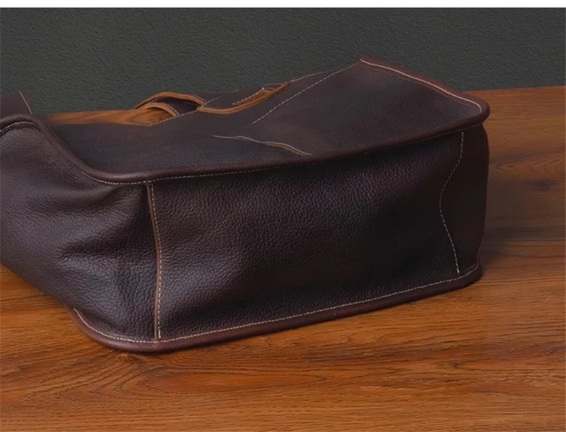 PNDME-Bolso de mano vintage de cuero genuino para hombre, bolsa de hombro de cuero de vaca de gran capacidad, diseñador de lujo, compras de fin de