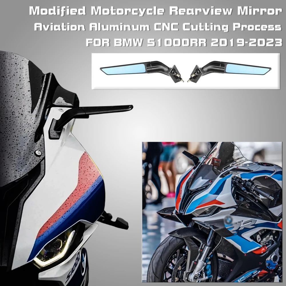 

2023 S 1000 RR NEW Rearview Mirrors For BMW S1000RR M1000RR 2019 2020 2021 2022 19-23 Motorcycle Rear View Side Mirrors