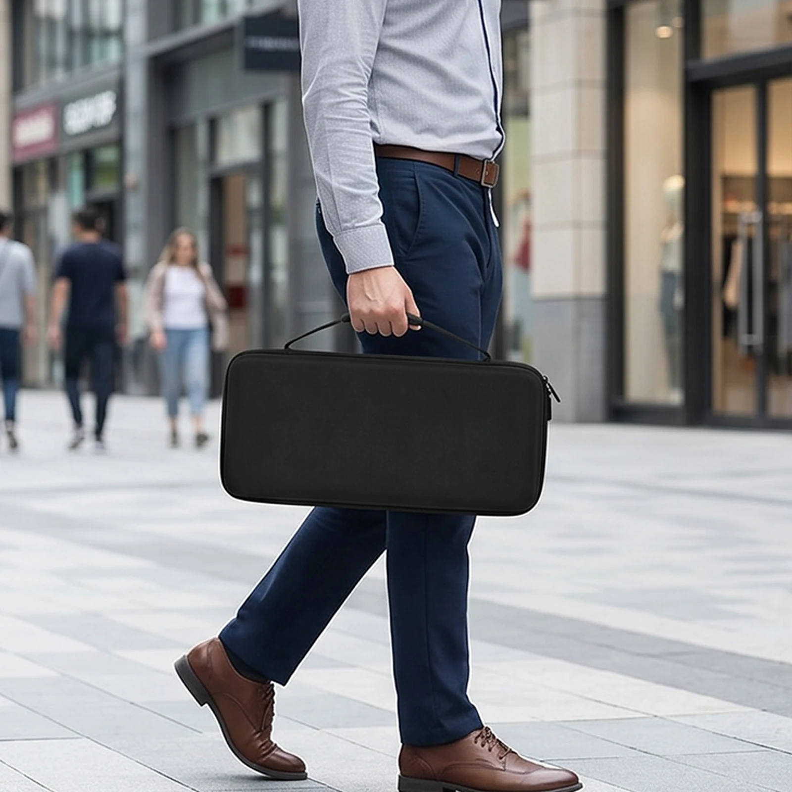 For Pop Keys Mechanical Keyboard Storage Box Keyboards Storage Zip Pack Carrying Hard Shell for Outdoor Trip