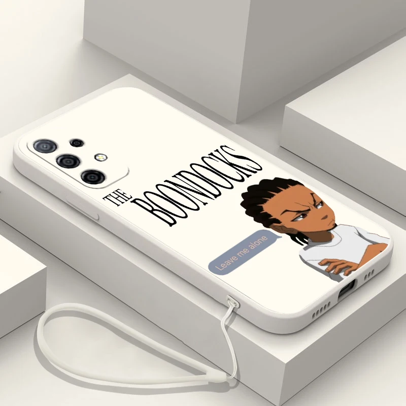 Huey Freeman The Boondocks Phone Case For OPPO A54 A74 A57 A96 A76 A36 A95 A15S A16 A16K A9 A5 2020 4G 5G Cover With Hand Strap