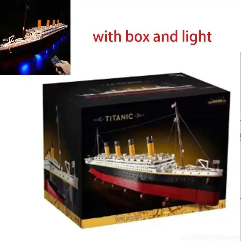 NEW 9090pcs Titanic Large Cruise Boat Ship Steamship Compatible 10294 Bricks Building Blocks KIDS Toys Christmas Gifts in Stock