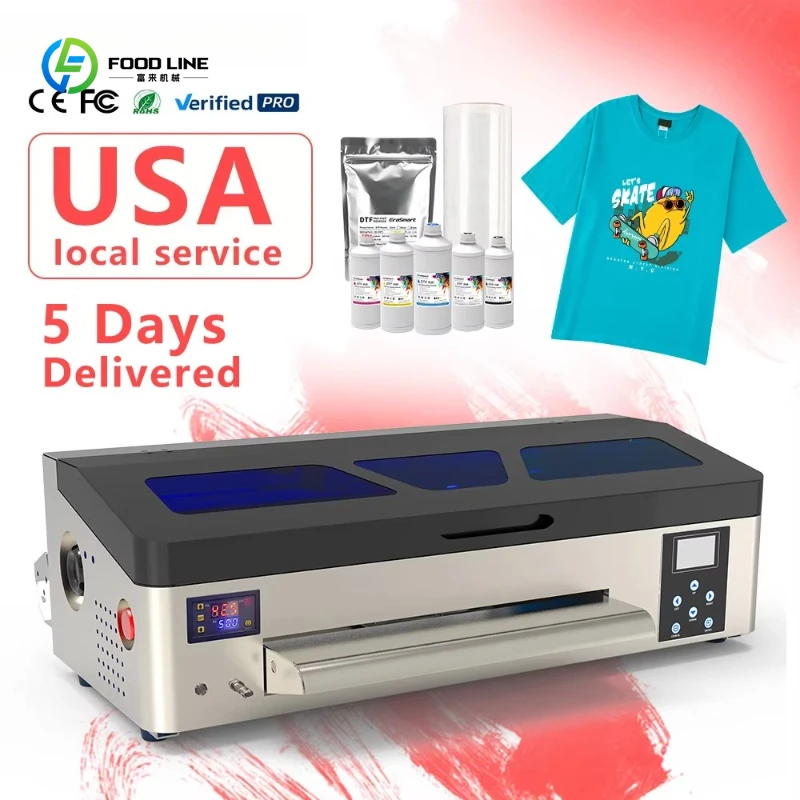 A3 Color White Toner XP600 Printhead Tshirt Impresoras TShirt DTF Printer Printing Machine for Small Business T-shirt customized