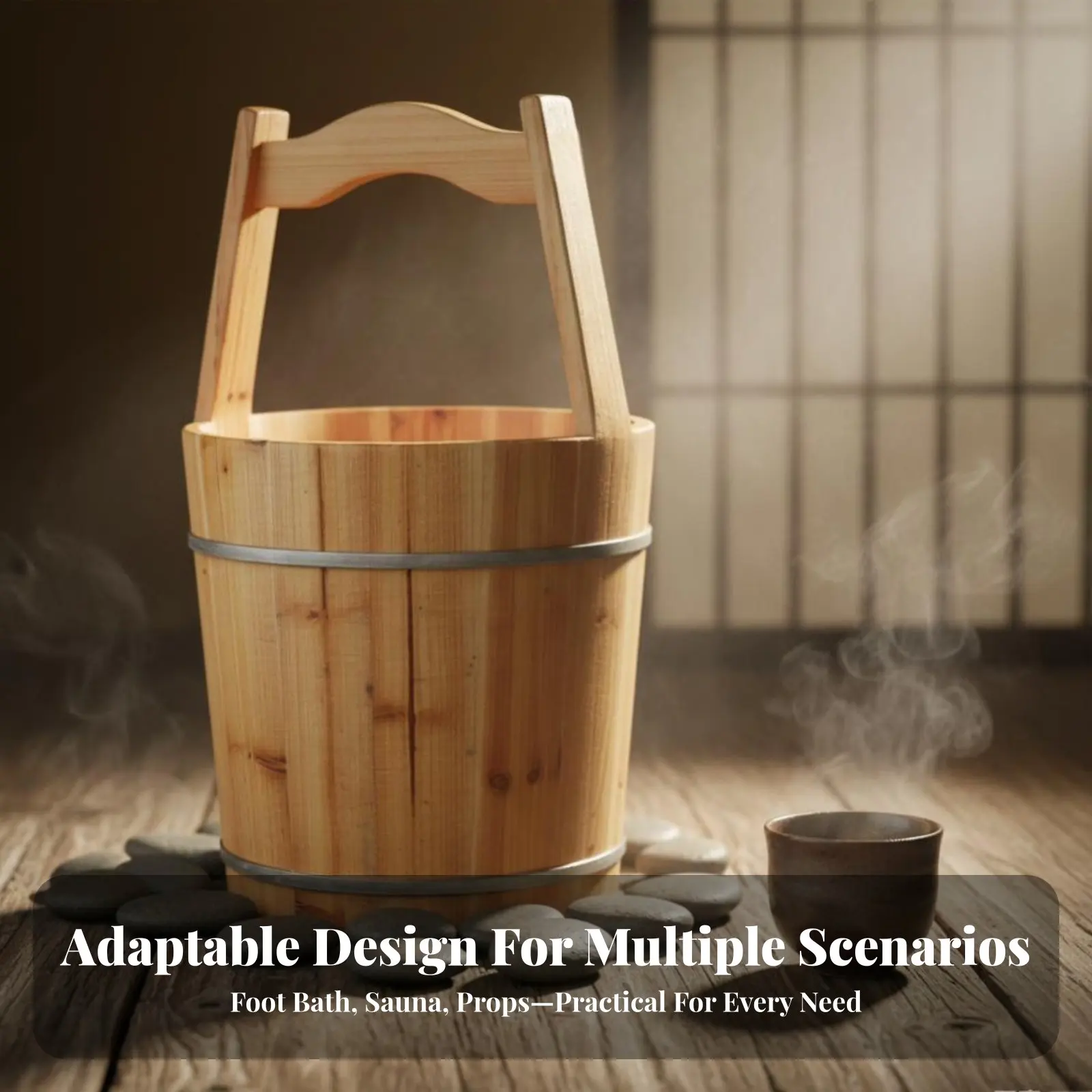 

Ведро-таз Barreldesign с ручкой, сохраняющее тепло, ручной работы, долговечное, для пожилых людей, сауны, киносъемок