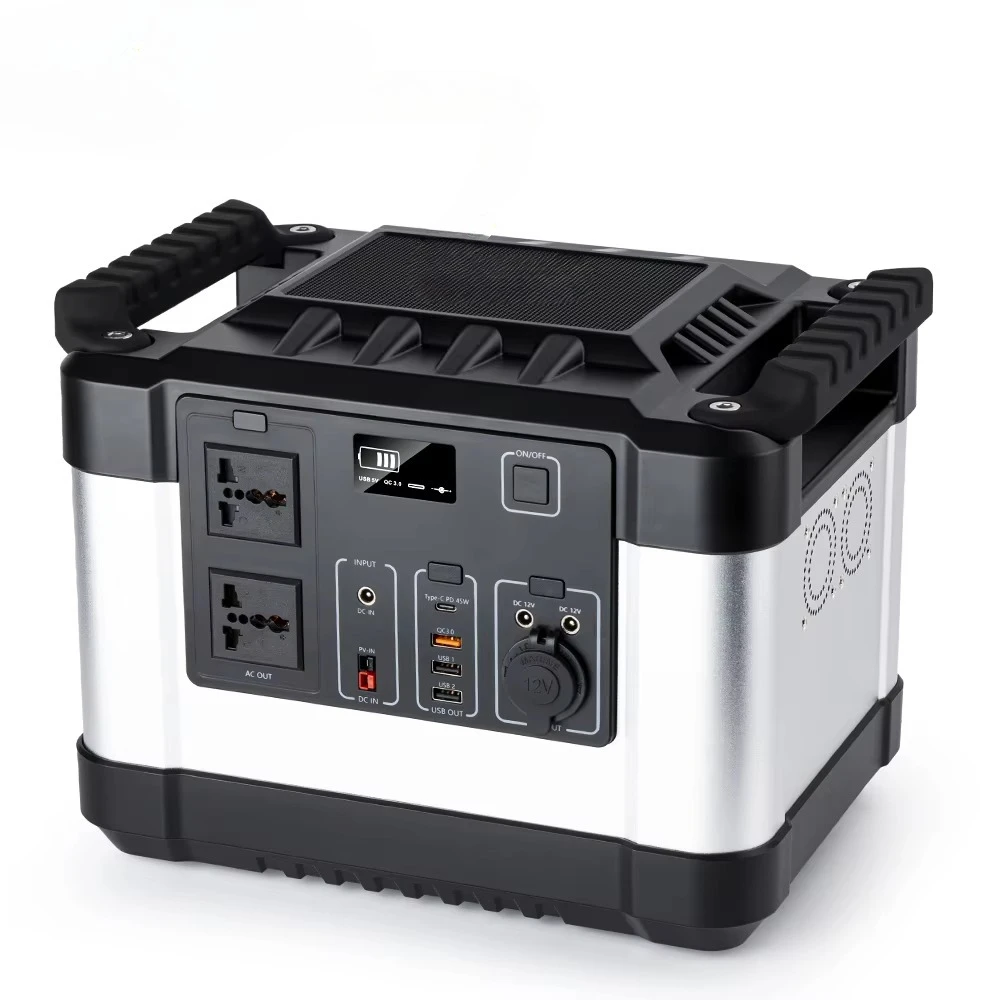 Solar generator energy portable power station with led light ups backup power 3000w