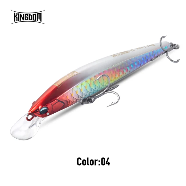 ルアー・フライ TAKE handmadelures take king premium Kingdom Kingart-II Sinking Minnow Fishing Lure 7.5g 14g 18g 70mm
