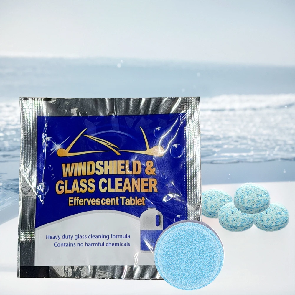 Solid Cleaner Car Windscreen Cleaner Effervescent Tablet Concentrated Tablets Detergent Glass Solid Cleaning Tablets Pastille