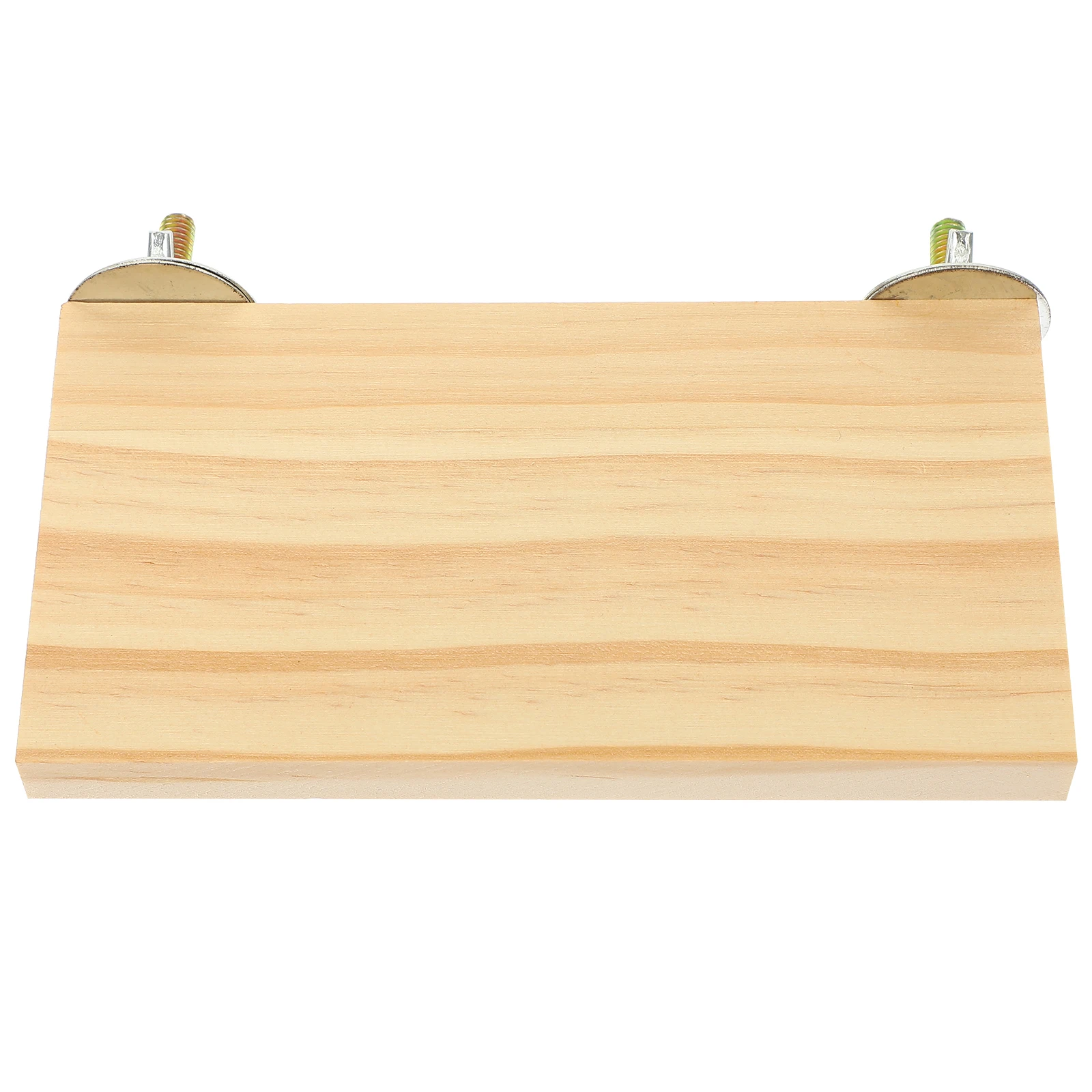 حامل جثم من الخشب الطبيعي ملحقات قفص الببغاء المتين من الفولاذ المقاوم للصدأ على شكل فراشة، تركيب بسيط، مساحة كبيرة للصغار