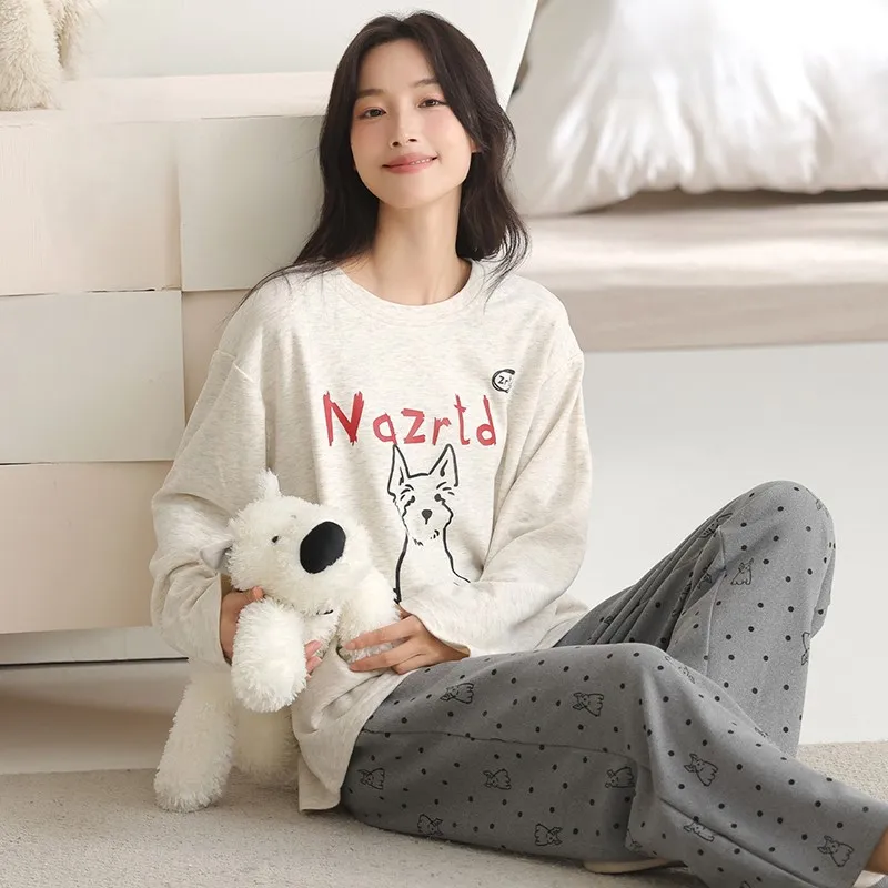 

Pajama Sets For Couples Women Spring Collared Simple Charming Classic Modern Linen Loungewear Homewear Daily Sleeping Multicolor