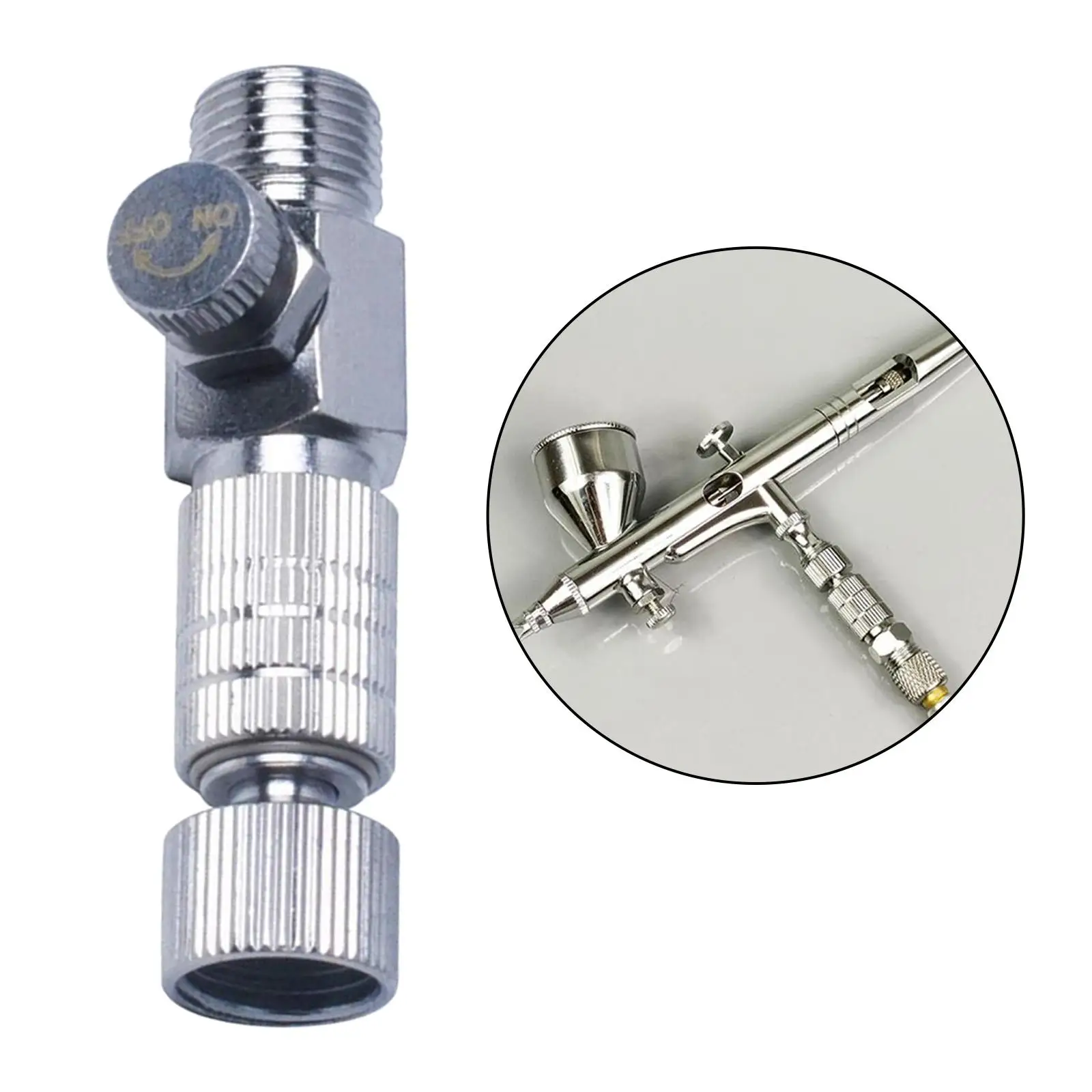Imagem -04 - Conector Airbrush Quick Release Adaptador de Mangueira Acoplamento Desconexão Fêmea Comprimento 45 mm Badger Adaptador