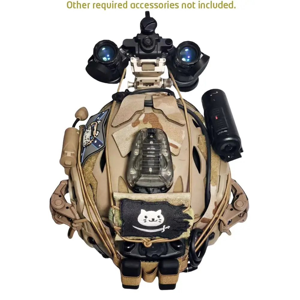 Cordão elástico para bateria de capacete tático, placa de suporte de armazenamento de bateria, cordão nvg, dispositivo de visão noturna, cinto fixo