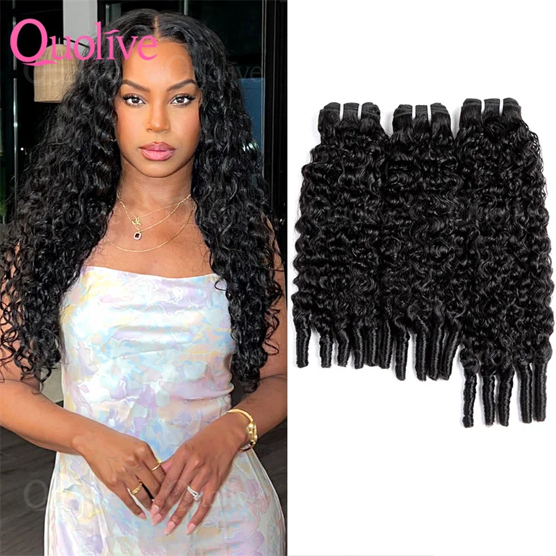 30 Inch Burmese Curly Hair Bundles Burmese Virgin Raw Human Hair Bundles Unprocessed Weaving Water Wave 1/3/4 Pcs Extensions