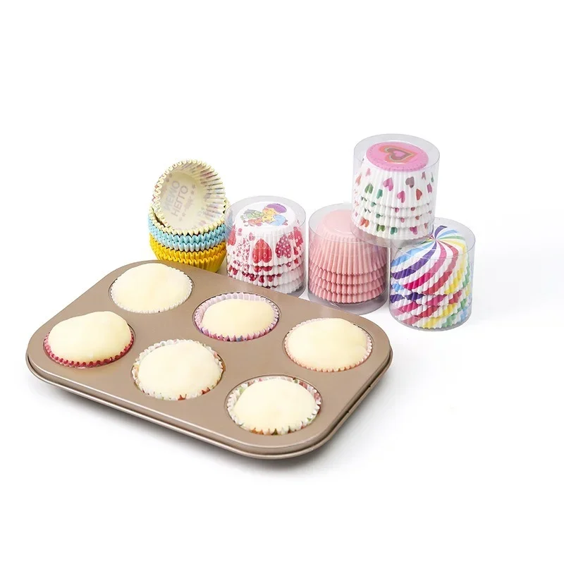 100PCS/Set Cake Paper Cup Muffins Paper Cupcake Wrappers Oil Proof Cake Paper Holder Baking Cup Cases Baking Utensils