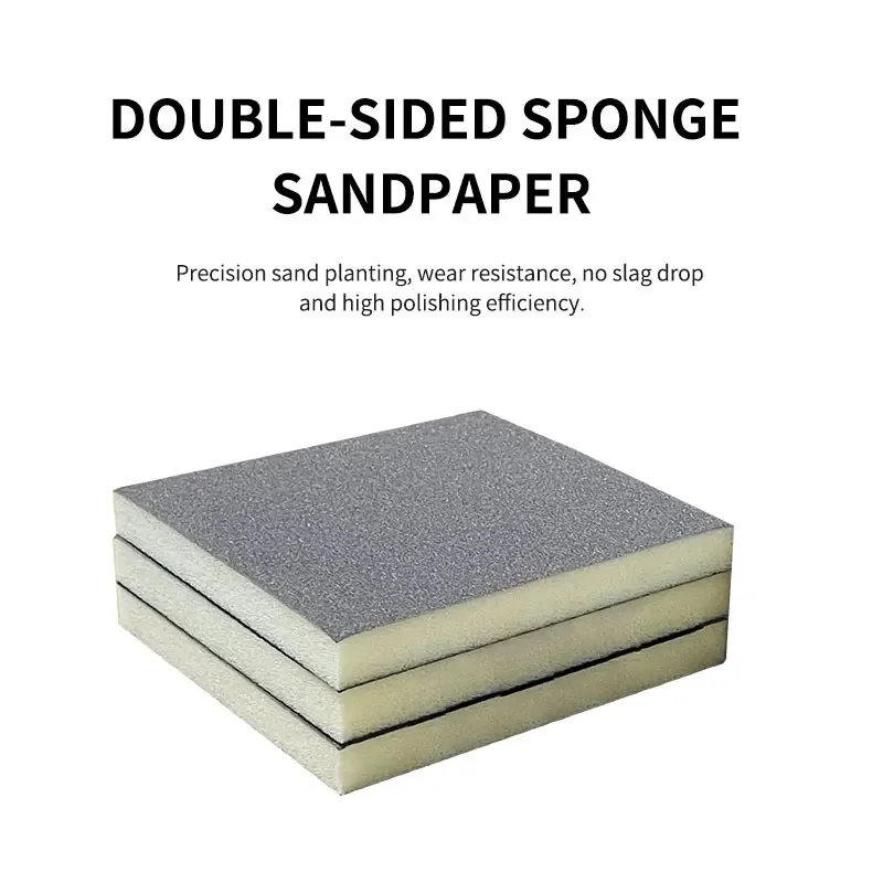 Su Yunlai Double-sided Sponge Sandpaper Block Furniture Automobile Plastic Polishing Polishing Sandpaper P600P800