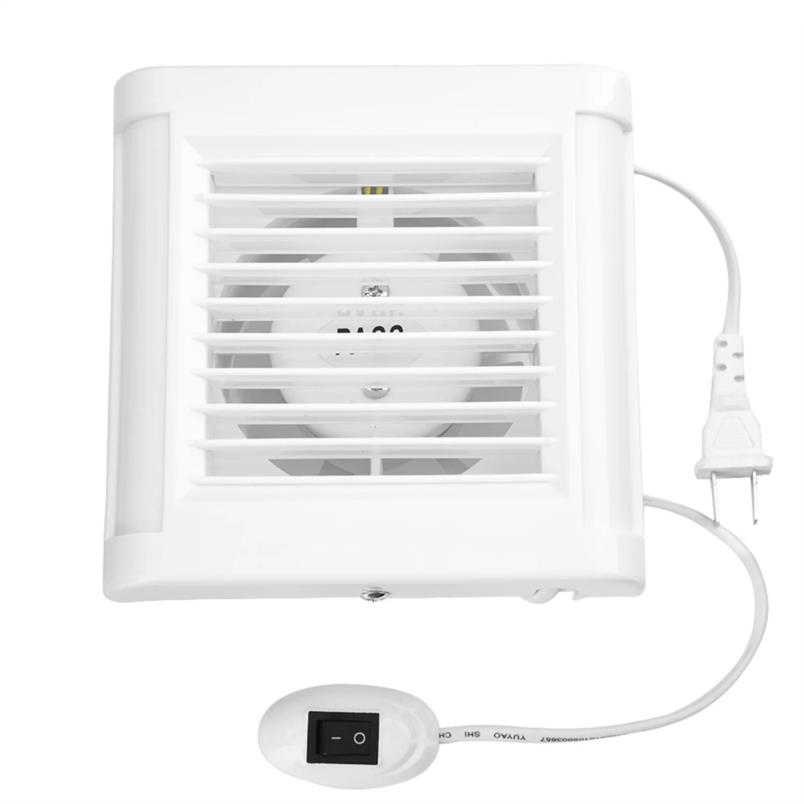 Window Fan 15W Wall Mounted Exhaust Fan Low Noise Home Bathroom Kitchen Garage Air Vent Ventilation