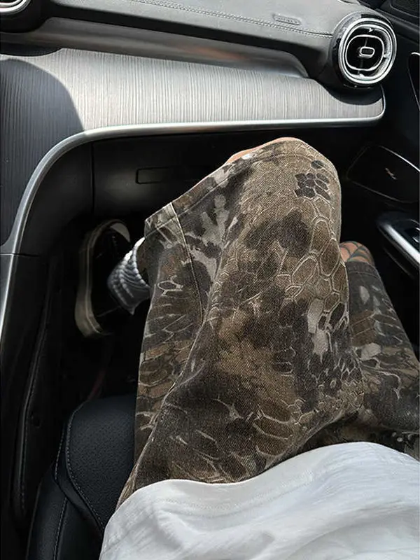 

Мужские летние шорты с эластичным поясом и шнурком, в американском ретро-стиле, камуфляжные, свободные, молодежные, для активного отдыха