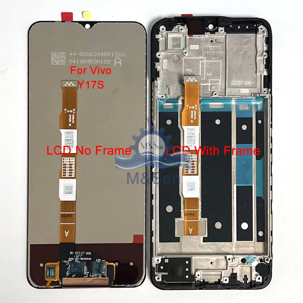 Original For Vivo Y17 V1901 1902 LCD Y17S Display Screen+Touch Panel Digitizer Frame For Vivo Y27 V2249 LCD Y27S V2322 Display