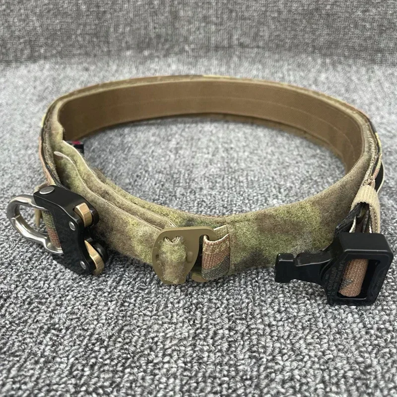 DulBelt-Ceinture de combat Airsoft Multicam pour homme, équipement de chasse à dégagement rapide, tir, Molle, 2 pouces